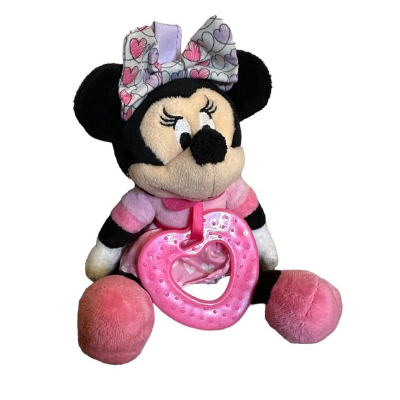 Disney Baby Minnie Mouse Rattle Doll - Picture 1 of 7